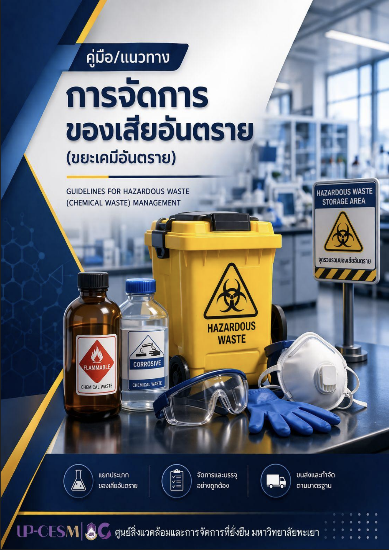 คู่มือการจัดการของเสียอันตราย (ขยะสารเคมี) งานส่งเสริมและการจัดการที่ยั่งยืน ศูนย์สิ่งแวดล้อมและการจัดการที่ยั่งยืน